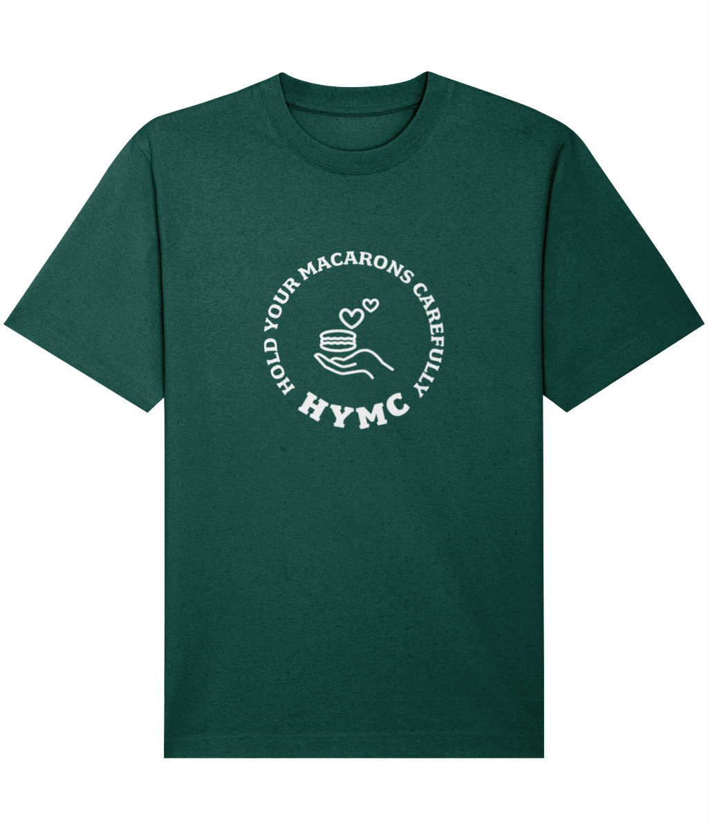 Relaxed Heavy T-shirt: HYMC Badge [Centre]