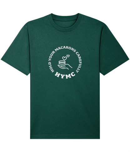 Relaxed Heavy T-shirt: HYMC Badge [Centre]