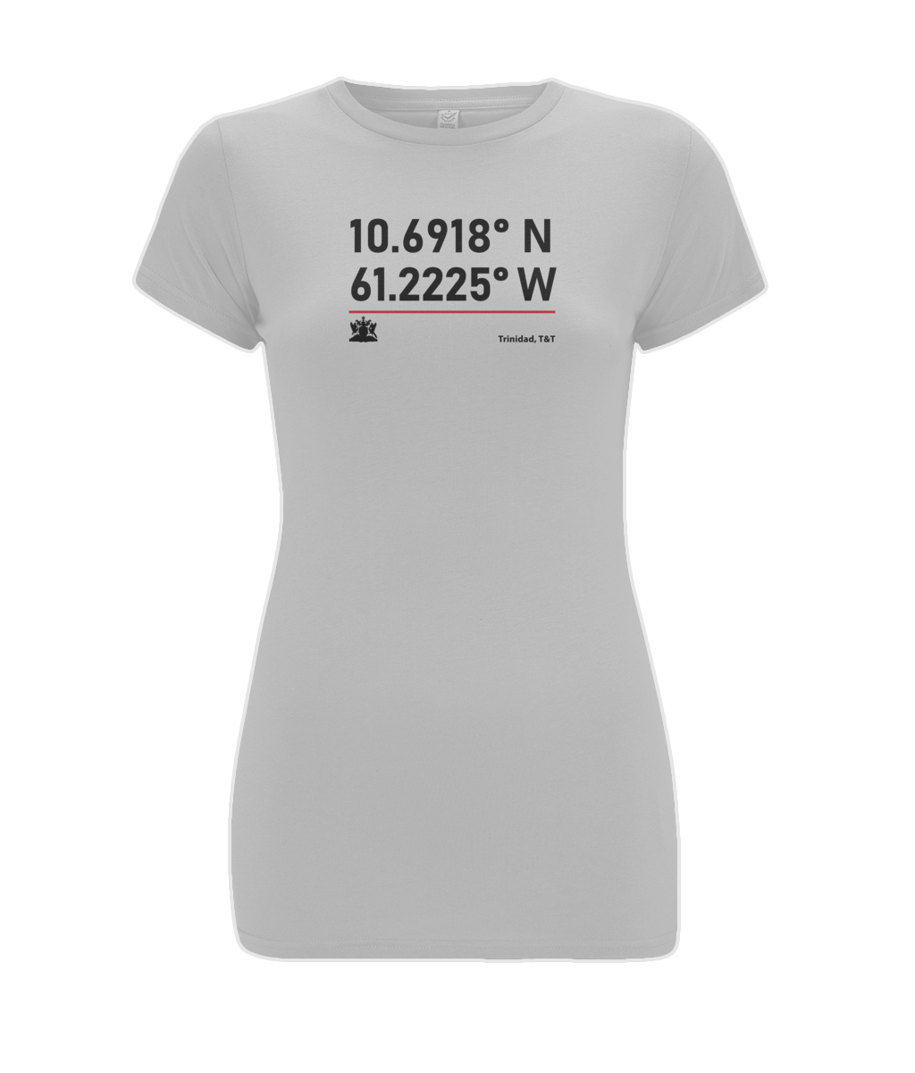 Women's Stretch T-Shirt: Trinidad GPS