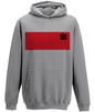 College Hoodie: Coat of Arms [Red/Black] [Back + Front]