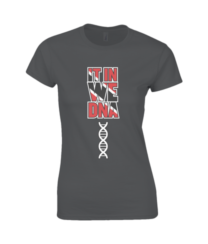 Women's Premium Cotton T-Shirt: T&T DNA  [Red/White/Black]