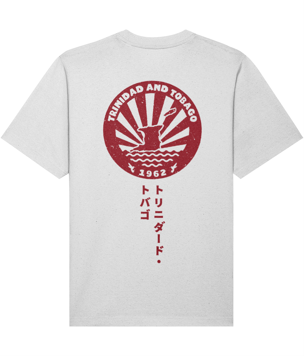 Relaxed Heavy T-shirt: T&T Sun and Sea Badge [Japanese Style Print] [B+F]