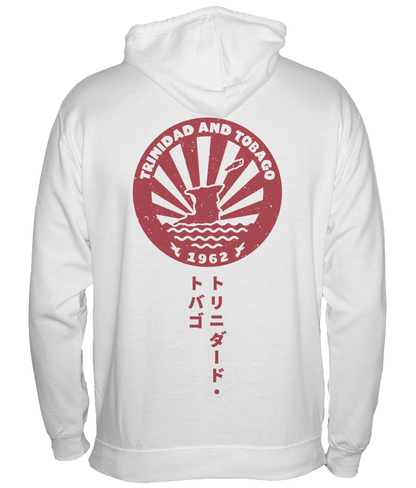 College Hoodie: T&T Sun and Sea badges [Japanese Style Print] [Back + Front]