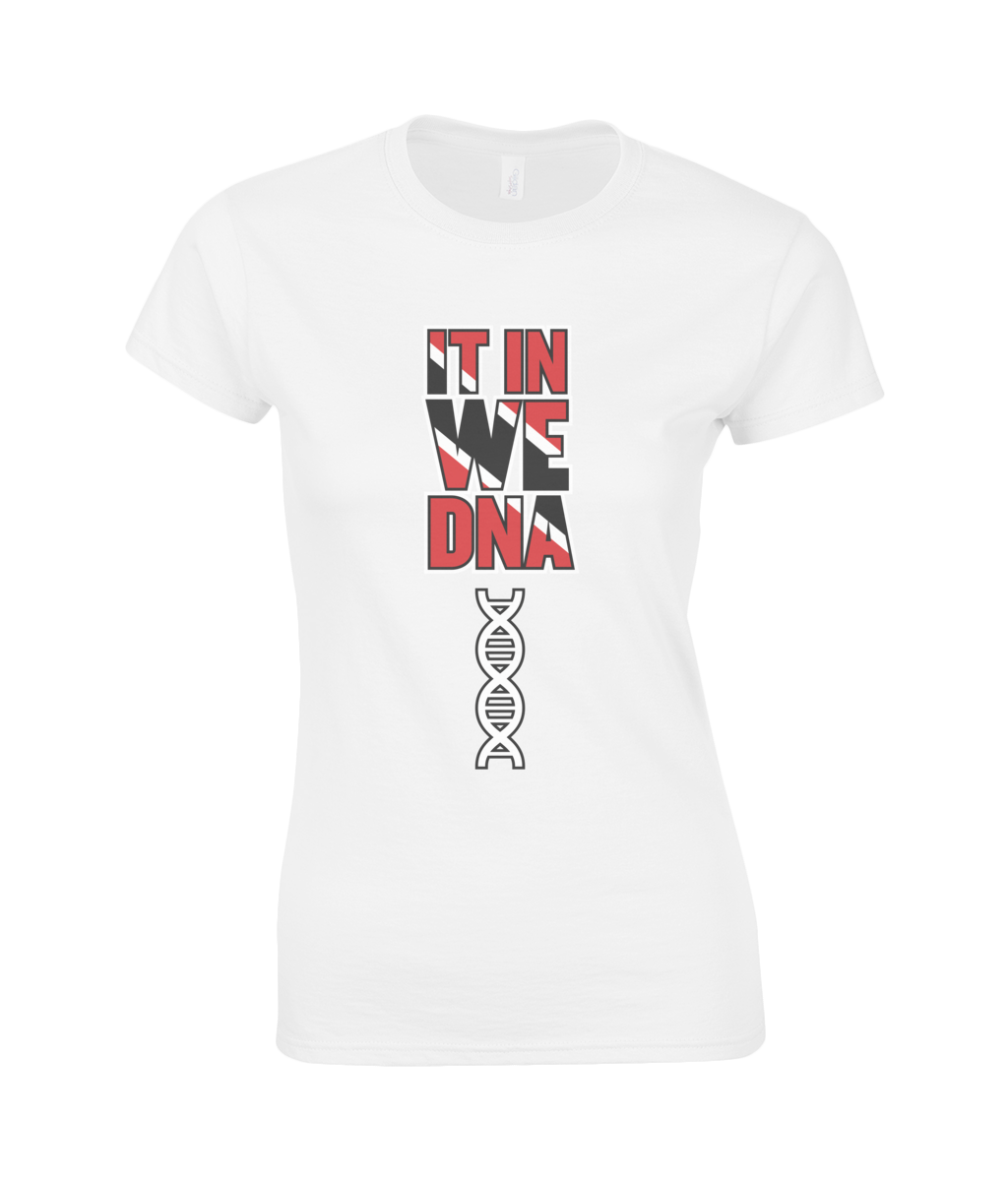 Women's Premium Cotton T-Shirt: T&T DNA  [Red/White/Black]