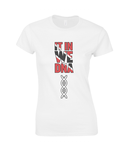 Women's Premium Cotton T-Shirt: T&T DNA  [Red/White/Black]