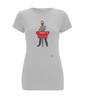 Women's Stretch T-Shirt: Doubles Man [Centre]