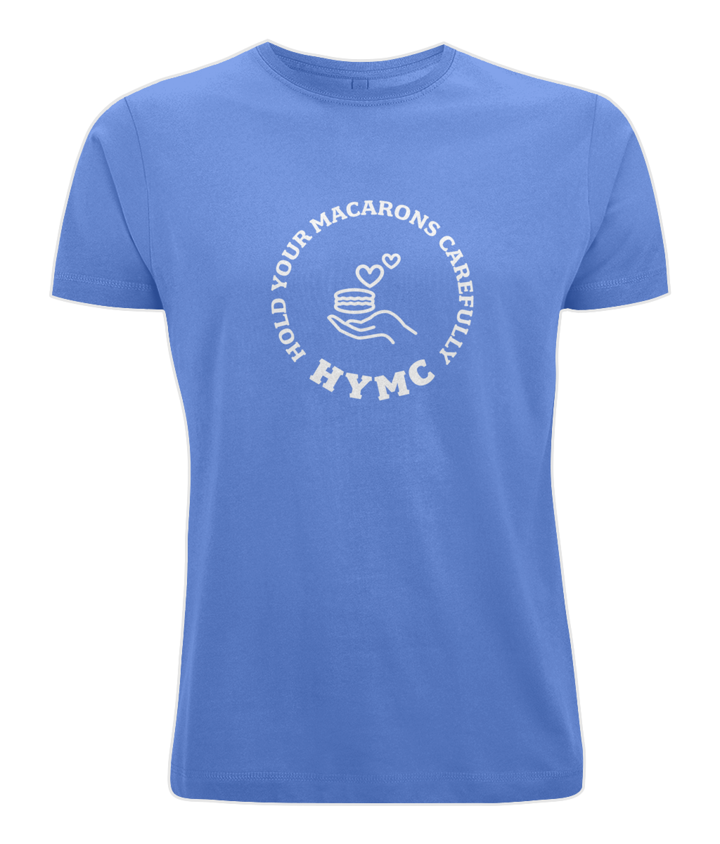 Men's Stretch T-Shirt: HYMC Badge [Centre]