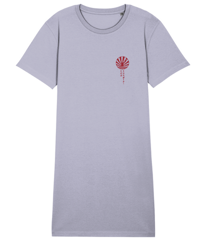 T-shirt Dress: T&T Sun and Sea Badge  [Japanese Style Print] [B+F]