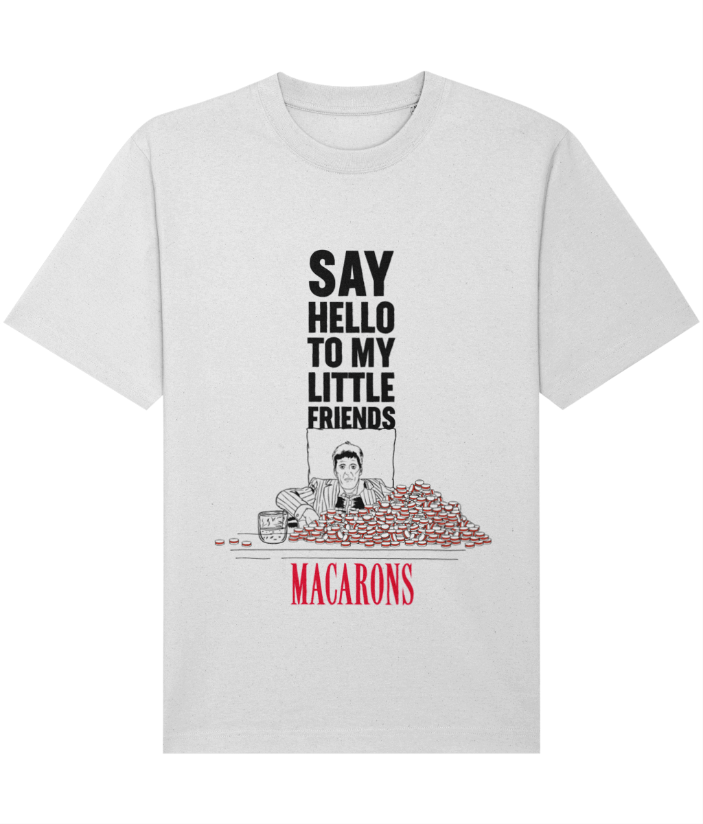 Relaxed Heavy T-shirt: Macarons - Say Hello to My Little Friends