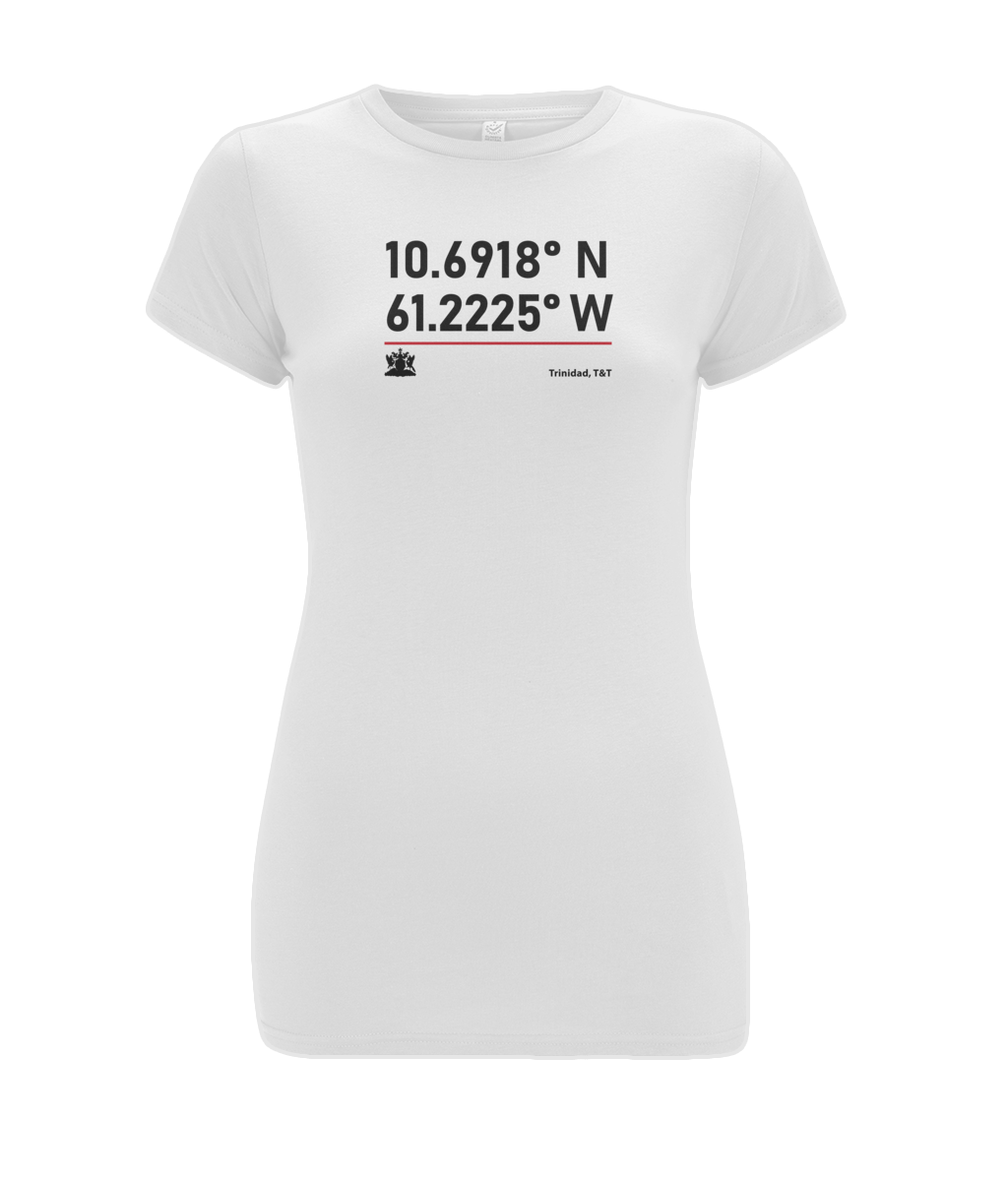 Women's Stretch T-Shirt: Trinidad GPS