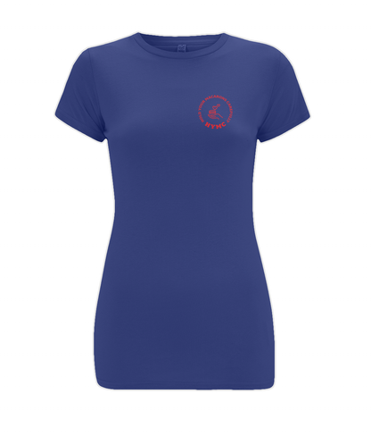 Women's Stretch T-Shirt: HYMC Pocket Design [Red]