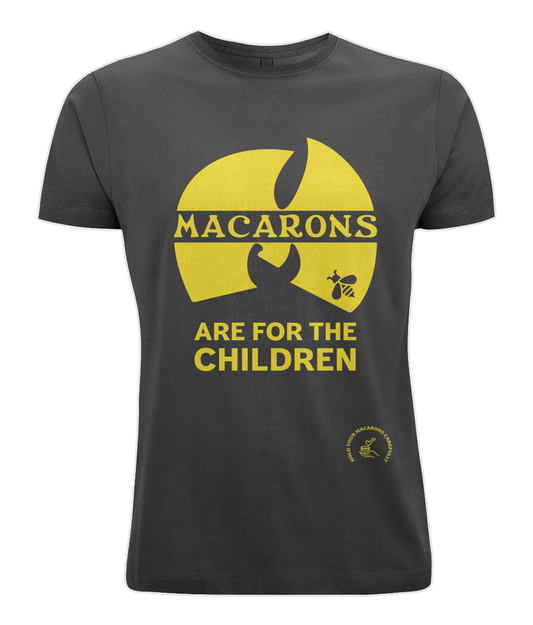 Men's Stretch T-Shirt: Mac-Tang Clan - Macarons are for the children