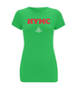 Women's Feel Good Stretch T-Shirt: HYMC christmas [on drk]