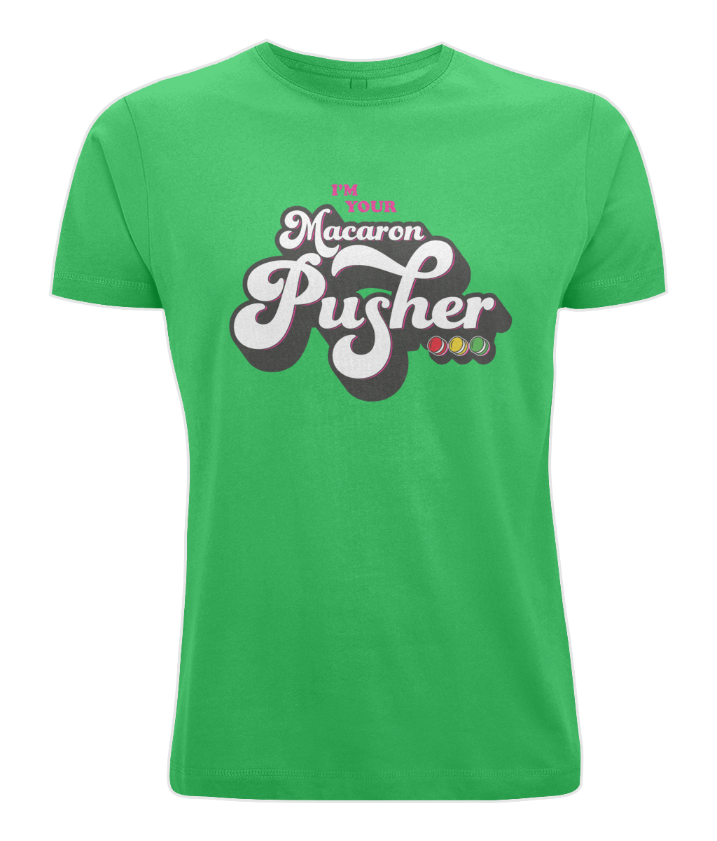 Men's Stretch T-Shirt: Macaron Pusher
