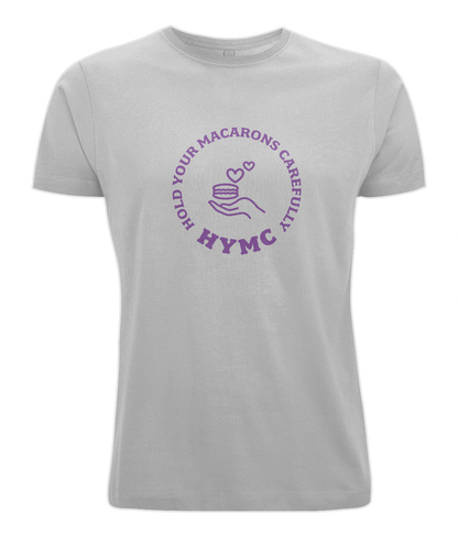 Men's Stretch T-Shirt: HYMC Badge Centre [Purple]