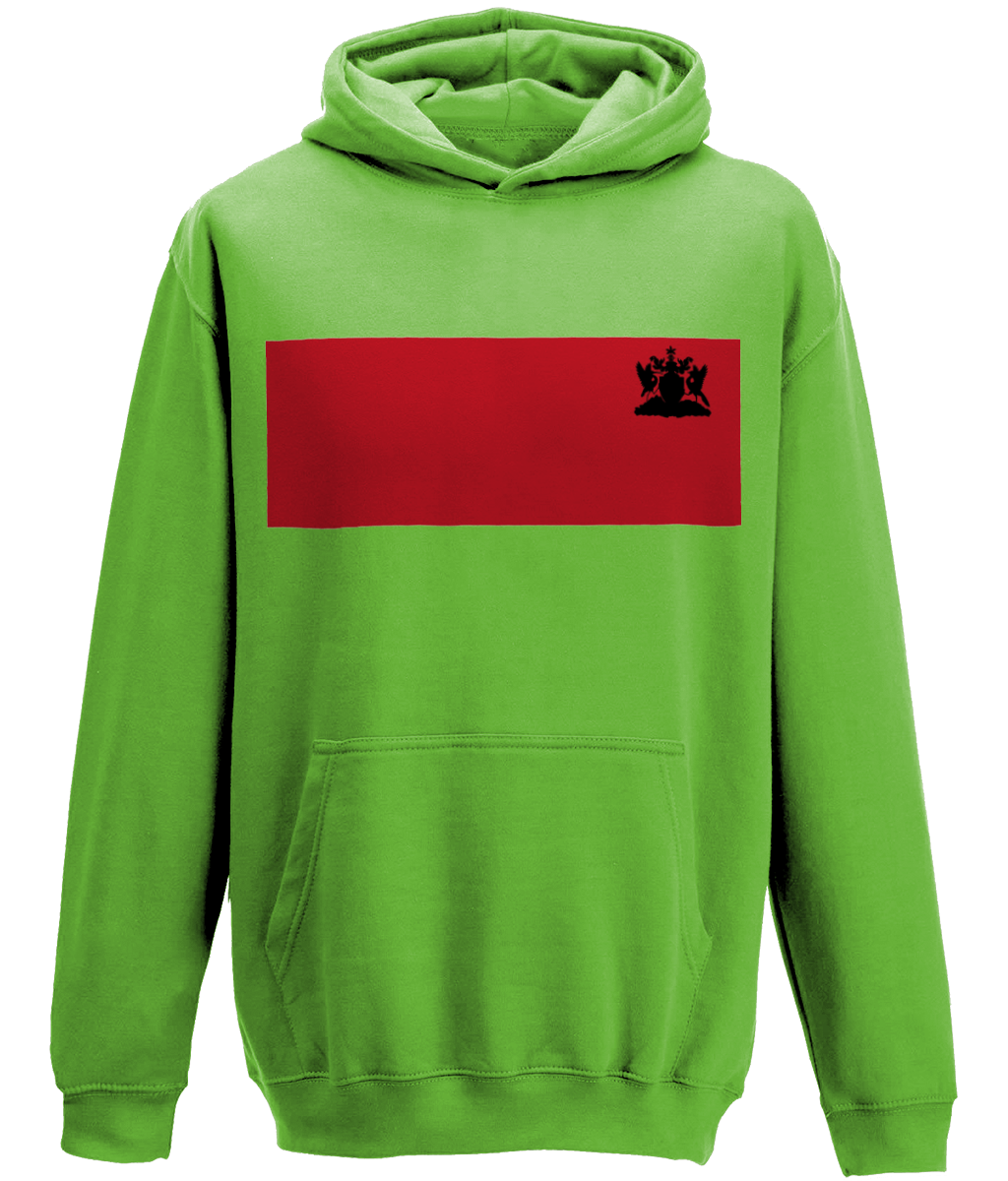 College Hoodie: Coat of Arms [Red/Black] [Back + Front]