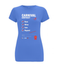 Ladies Stretch T-Shirt: Carnival Contract [on drk]