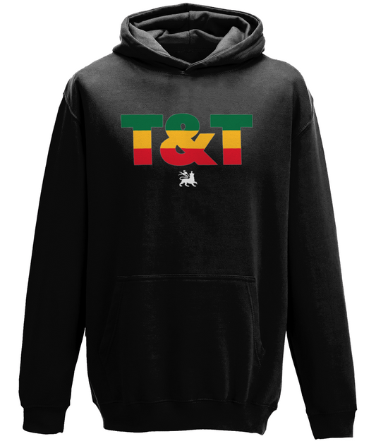 College Hoodie: T&T Ice Gold and Green [F+B]