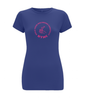 Women's Stretch T-Shirt: HYMC Badge Centre [Pink]