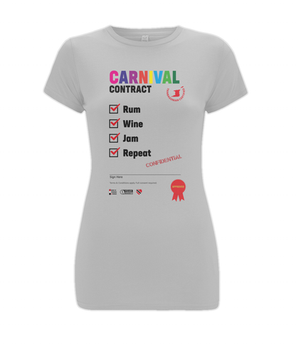 Ladies Stretch T-Shirt: Carnival Contract