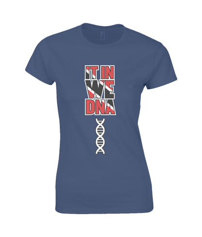 Women's Premium Cotton T-Shirt: T&T DNA  [Red/White/Black]