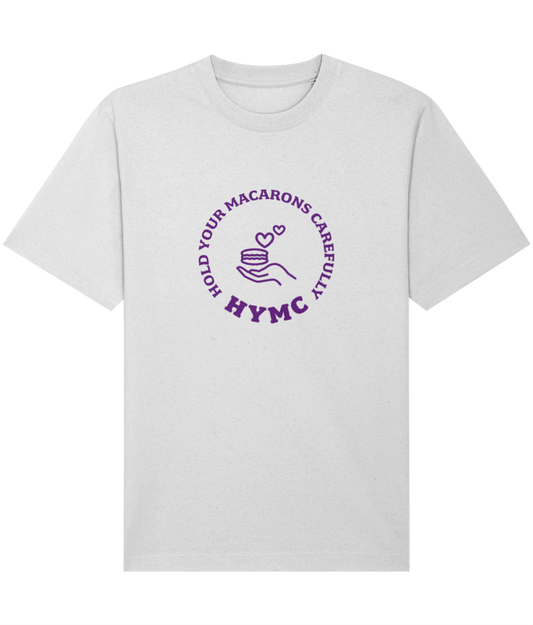 Relaxed Heavy T-shirt: HYMC Badge Centre [Purple]