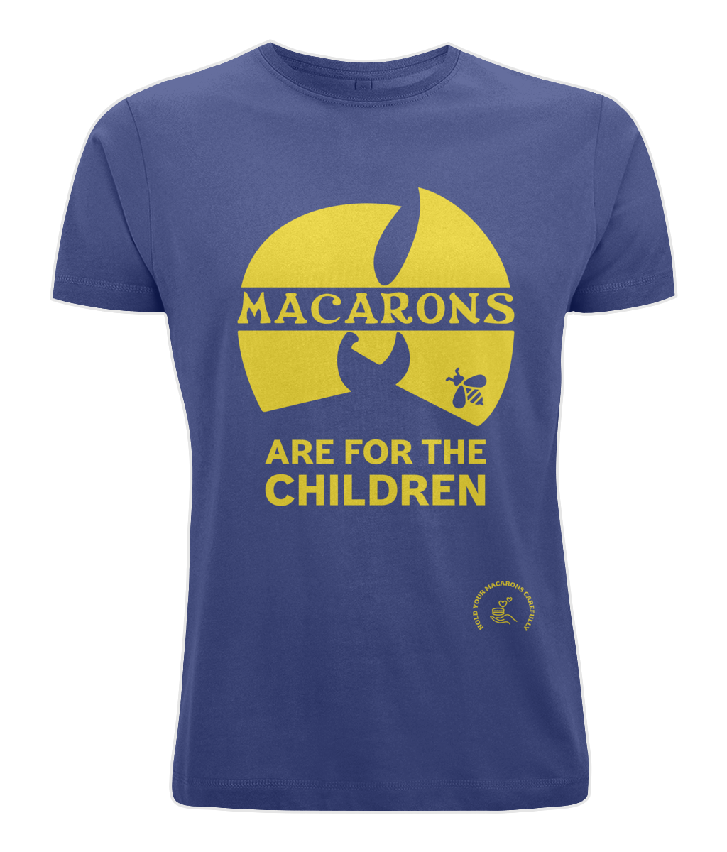 Men's Stretch T-Shirt: Mac-Tang Clan - Macarons are for the children