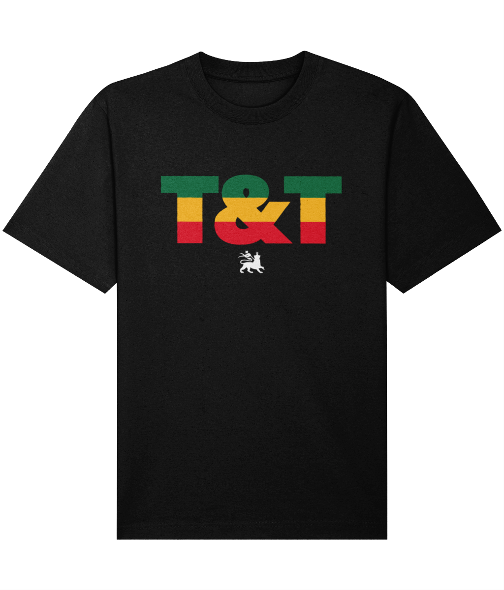 Relaxed Heavy T-shirt: T&T Ice Gold and Green