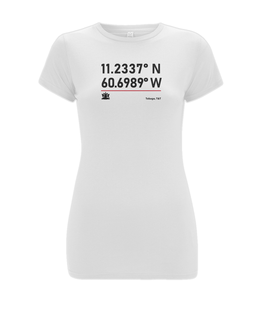 Women's Stretch T-Shirt: Tobago GPS