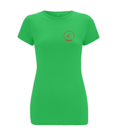 Women's Stretch T-Shirt: HYMC Pocket Design [Red]