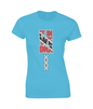 Women's Premium Cotton T-Shirt: T&T DNA  [Red/White/Black]